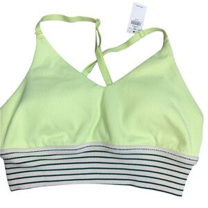 NWT Aerie Offline Green  Stretch Medium Support Bra Size Small and medium